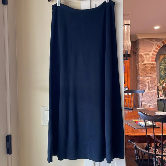 ❤️ Vintage Linea by Louis Dell’Ollio Black knit Gore Skirt ❤️ - Picture 2 of 5